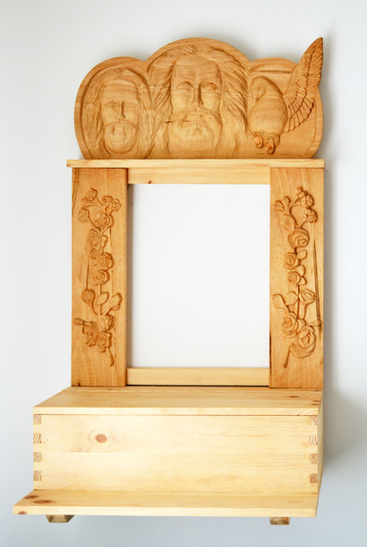 Large Home Altar nr 1 - three linden wood carvings (1)