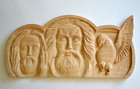 Large Home Altar nr 1 - three linden wood carvings (5)