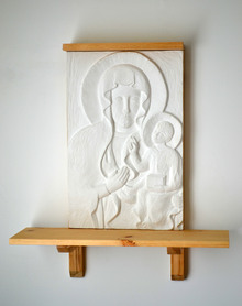 Small Home Altar nr 1 - bas-relief made of artificial stone