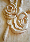Roses for Mary - linden wood bas-relief (3)