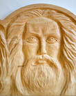 Lord God in the Holy Trinity - linden wood bas-relief (3)