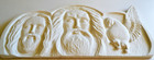 Large Home Altar nr 1 - four hand-painted bas-reliefs made of artificial stone (11)