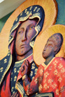 Our Lady of Częstochowa, Queen of Poland - bas-relief made of artificial stone, hand-painted (3)